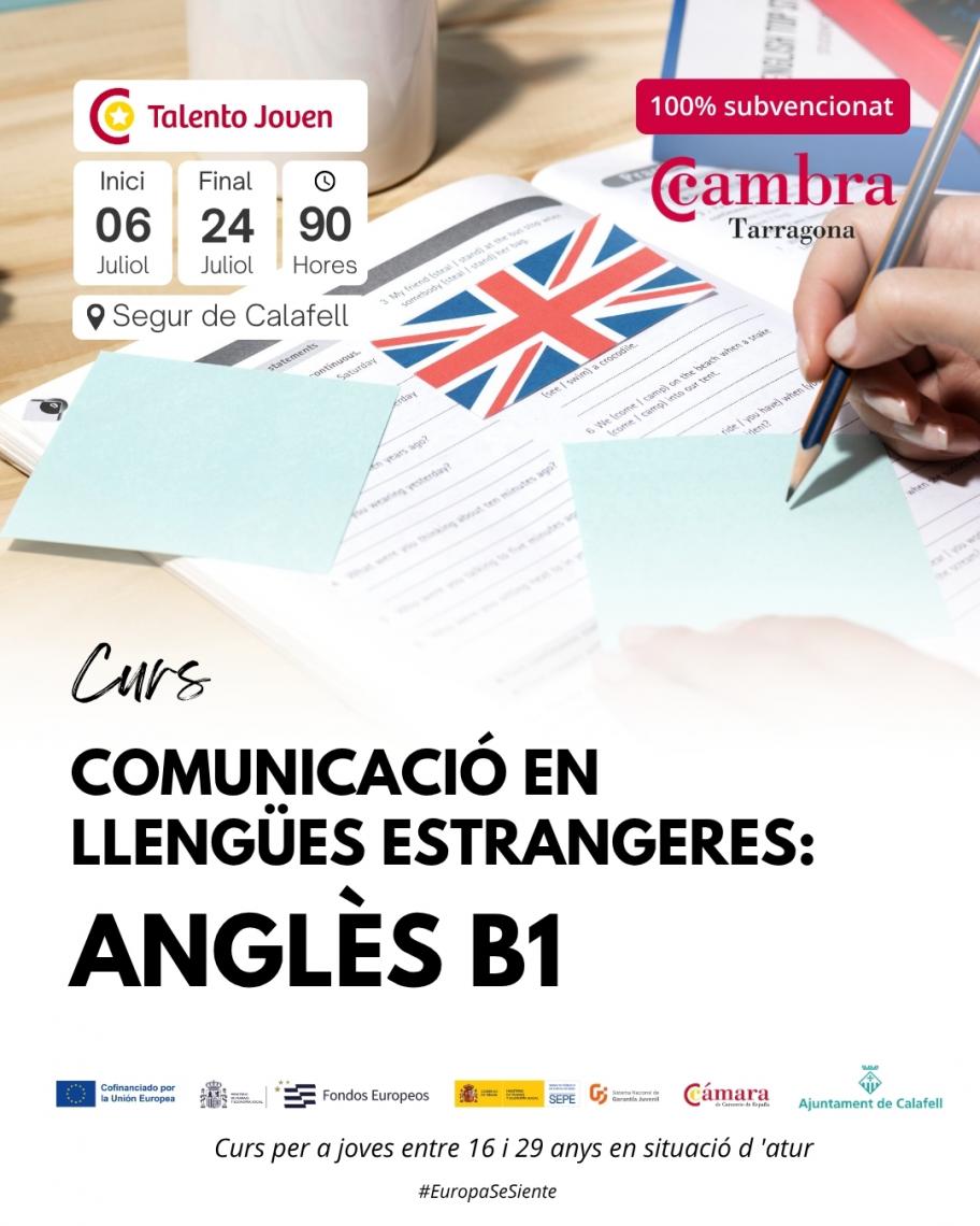 Hem programat un curs d’anglès B1 a Segur de Calafell